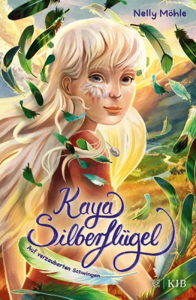 Buchcover und Innenansicht für das Buch: Kaya Silberflügel - Auf verzauberten Schwingen