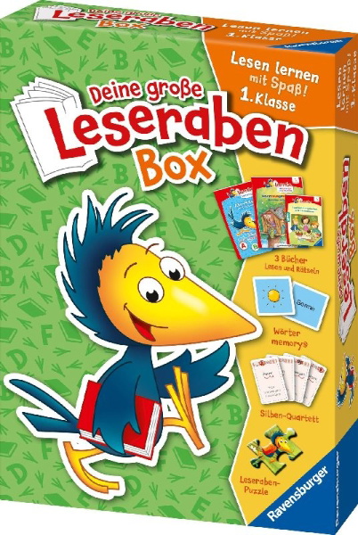 Buchcover und Innenansicht für das Buch: Leserabe Sonderausgaben - Deine große Leseraben Box
