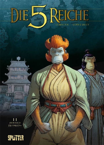 Buchcover und Innenansicht für das Buch: Die 5 Reiche. Band 11