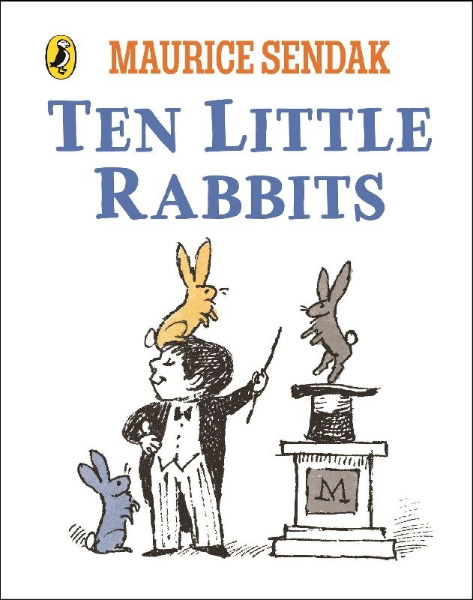 Buchcover und Innenansicht für das Buch: Ten Little Rabbits
