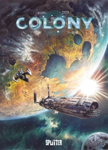 Buchcover und Innenansicht für das Buch: Colony. Band 4