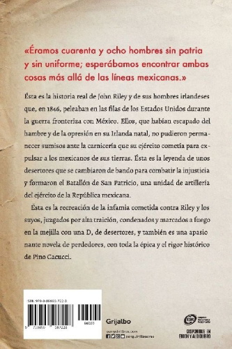 Buchcover und Innenansicht für das Buch: El batallón de San Patricio / St. Patrick's Battalion