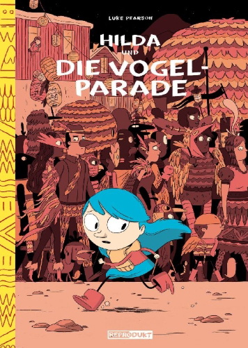 Buchcover und Innenansicht für das Buch: Hilda und die Vogelparade