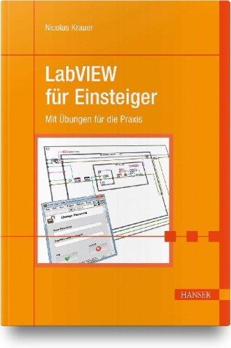 Buchcover und Innenansicht für das Buch: LabVIEW für Einsteiger