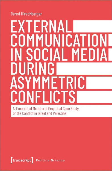 Buchcover und Innenansicht für das Buch: External Communication in Social Media During Asymmetric Conflicts