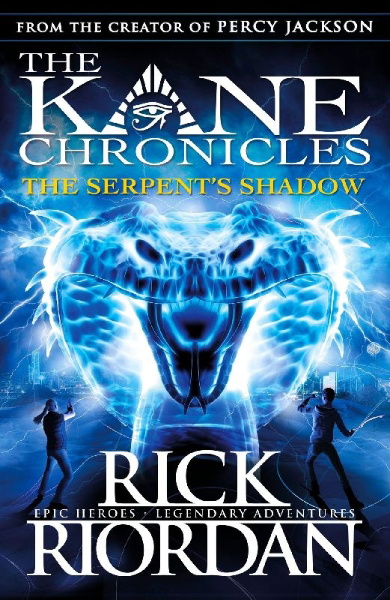 Buchcover und Innenansicht für das Buch: The Kane Chronicles: The Serpent's Shadow