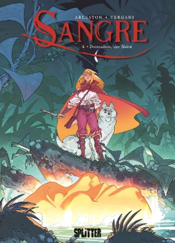 Buchcover und Innenansicht für das Buch: Sangre 4