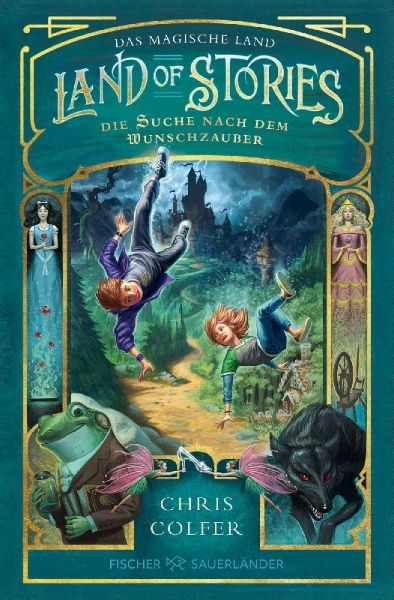 Buchcover und Innenansicht für das Buch: The Land of Stories: The Wishing Spell