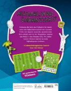 Buchcover und Innenansicht für das Buch: Mein Ausmalstickerbuch - Fußball