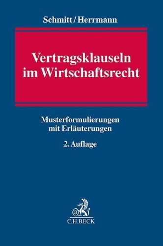 Buchcover und Innenansicht für das Buch: Vertragsklauseln im Wirtschaftsrecht