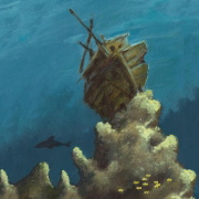 Buchcover und Innenansicht für das Buch: Maxi Pixi 469: Der kleine Delfin auf Schatzsuche
