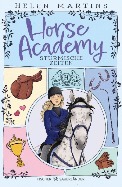 Buchcover und Innenansicht für das Buch: Horse Academy - Stürmische Zeiten