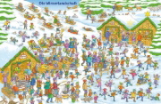 Buchcover und Innenansicht für das Buch: Mein Christkind-Wimmelbuch
