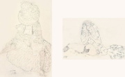 Buchcover und Innenansicht für das Buch: Gustav Klimt: Erotische Zeichnungen/ Erotic Sketchbook