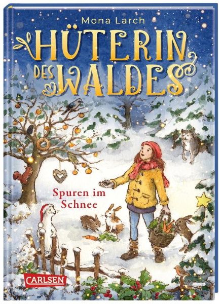 Buchcover und Innenansicht für das Buch: Hüterin des Waldes 4: Spuren im Schnee