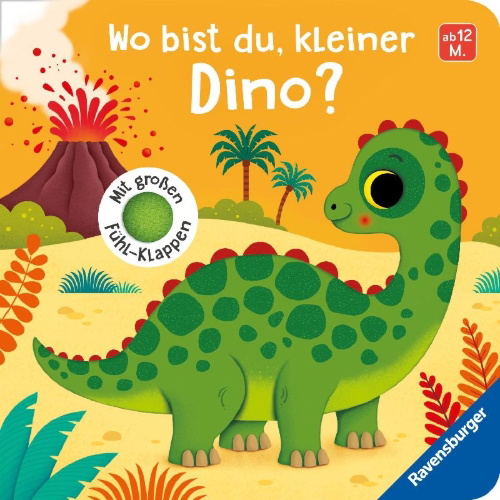 Buchcover und Innenansicht für das Buch: Wo bist du, kleiner Dino?
