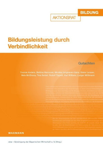Buchcover und Innenansicht für das Buch: Bildungsleistung durch Verbindlichkeit