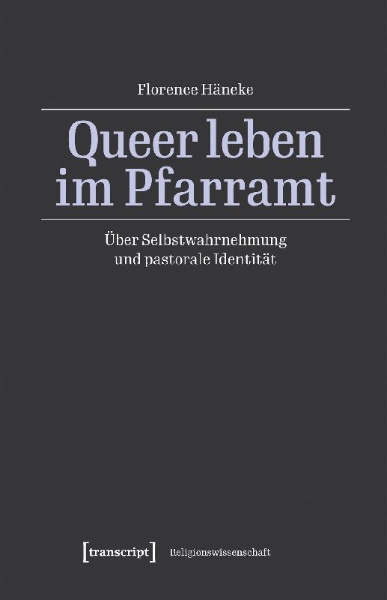 Buchcover und Innenansicht für das Buch: Queer leben im Pfarramt