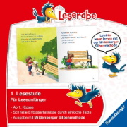 Buchcover und Innenansicht für das Buch: Leserabe mit Mildenberger Silbenmethode - Ein Hund für Jule