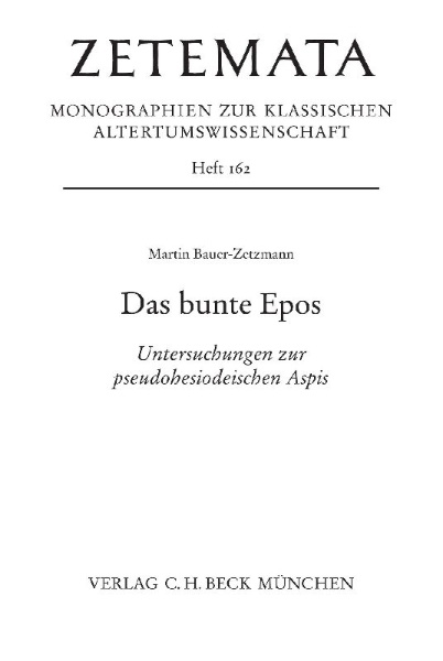 Buchcover und Innenansicht für das Buch: Das bunte Epos
