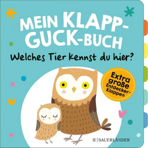 Buchcover und Innenansicht für das Buch: Mein Klapp-Guck-Buch: Welches Tier kennst du hier?