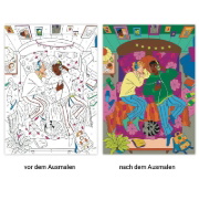Buchcover und Innenansicht für das Buch: Malen nach Zahlen - Cozy Time