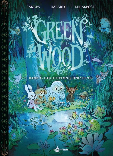 Buchcover und Innenansicht für das Buch: Au chant des grenouilles 4