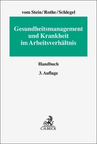 Buchcover und Innenansicht für das Buch: Gesundheitsmanagement und Krankheit im Arbeitsverhältnis