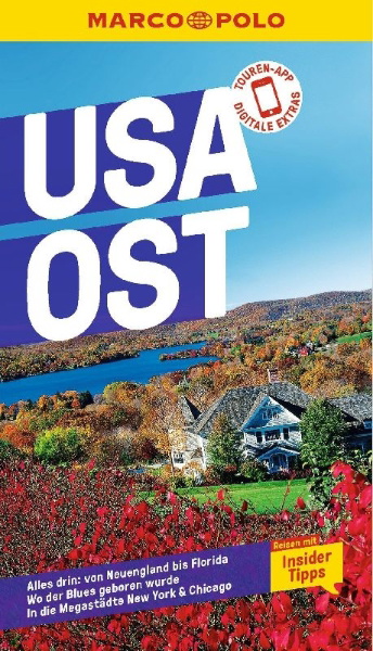 Buchcover und Innenansicht für das Buch: MARCO POLO Reiseführer USA Ost