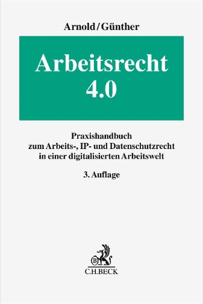Buchcover und Innenansicht für das Buch: Arbeitsrecht 4.0