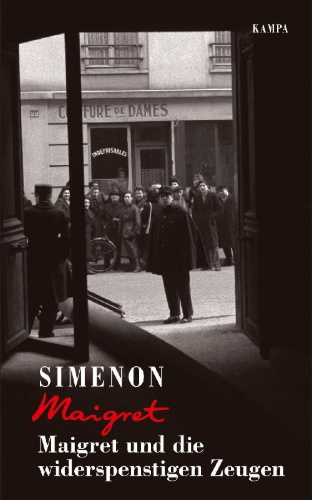 Buchcover und Innenansicht für das Buch: Maigret et les te¿moins re¿calcitrants