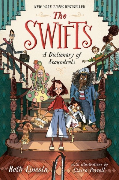 Buchcover und Innenansicht für das Buch: The Swifts: A Dictionary of Scoundrels