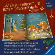 Buchcover und Innenansicht für das Buch: Hase Hibiskus und das Weihnachtstier