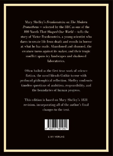 Buchcover und Innenansicht für das Buch: Mary Shelley: Frankenstein
