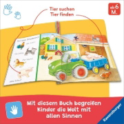 Buchcover und Innenansicht für das Buch: Mein Knuddel-Knautsch-Buch - Sachen suchen. Mein Bauernhof
