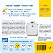 Buchcover und Innenansicht für das Buch: ministeps: Hör rein, sing mit! Erste Kinderlieder zum Anhören.