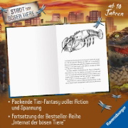 Buchcover und Innenansicht für das Buch: Stadt der bösen Tiere, Band 2 - Die Rettung