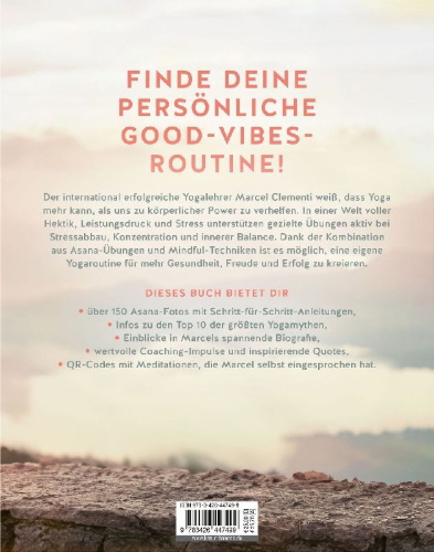 Buchcover und Innenansicht für das Buch: Good Vibes Yoga