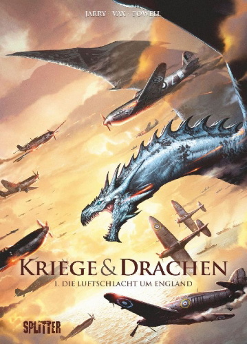 Buchcover und Innenansicht für das Buch: Guerres et Dragons 1