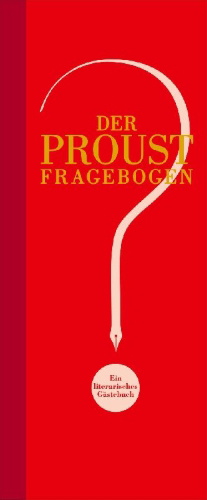Buchcover und Innenansicht für das Buch: Der Proust-Fragebogen