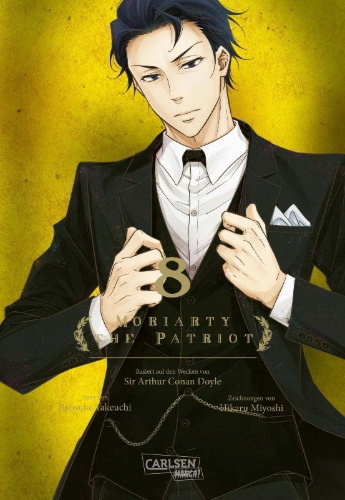 Buchcover und Innenansicht für das Buch: Yuukoku no Moriarty