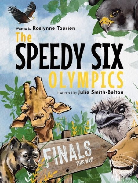 Buchcover und Innenansicht für das Buch: The Speedy Six Olympics