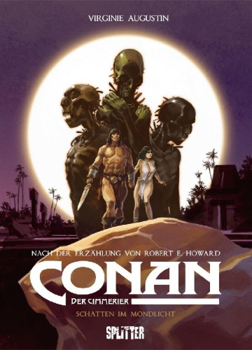 Buchcover und Innenansicht für das Buch: Conan der Cimmerier: Schatten im Mondlicht