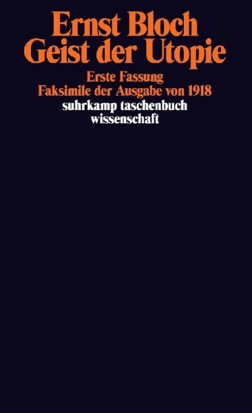 Buchcover und Innenansicht für das Buch: Geist der Utopie. Erste Fassung
