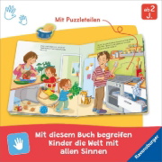 Buchcover und Innenansicht für das Buch: Mein großes Puzzle-Spielbuch - Das essen wir heute