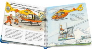 Buchcover und Innenansicht für das Buch: Wieso? Weshalb? Warum? junior, Band 23: Die Rettungsfahrzeuge