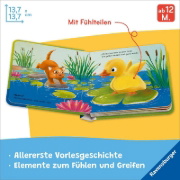 Buchcover und Innenansicht für das Buch: Mein liebstes Vorlese-Fühlbuch - Die kleine Katze