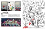 Buchcover und Innenansicht für das Buch: Street Fonts. Graffiti Alphabets from Around the World