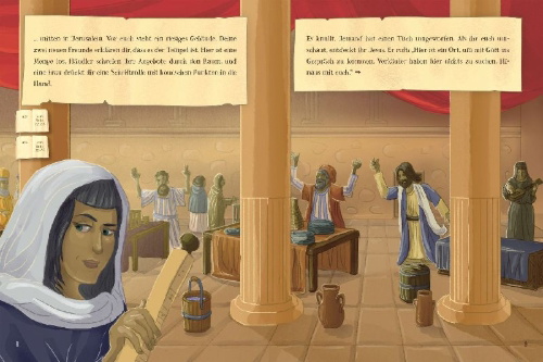 Buchcover und Innenansicht für das Buch: BIBLE EXIT GAME Das geheimnisvolle Fest