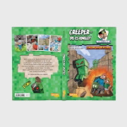 Buchcover und Innenansicht für das Buch: Creeper - bis es knallt! Für Fans von Minecraft